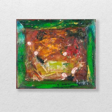 Badri-painting-with-green-colorful