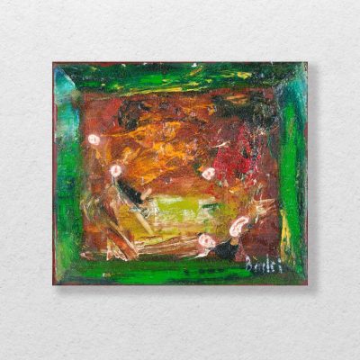 Badri-painting-with-green-colorful