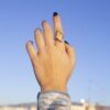 Daphne’s rhombus adjustable ring, handmade in 24k gold plated brass, artisan boho chic jewelry, elegant geometric statement ring by Sunny Designs Ρυθμιζόμενο δαχτυλίδι Daphne με σχέδιο ρόμβου, χειροποίητο από ορείχαλκο επιχρυσωμένο 24 καράτια, artisan boho chic κόσμημα, κομψό γεωμετρικό statement δαχτυλίδι Sunny Designs