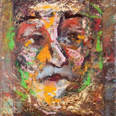 painting-badri-original-face of a man