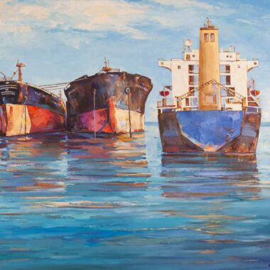 carnagio- ships painting- oil colors