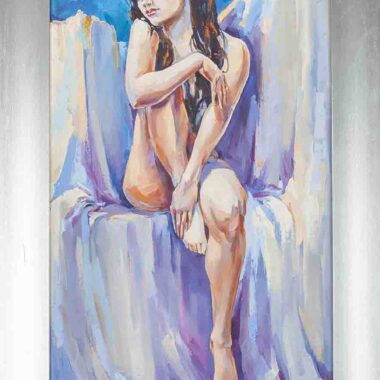 chalatova eleni oil painting, naked woman, nude painting, xalatova eleni , pinakas zwgrafikis, elaiografia , gymno