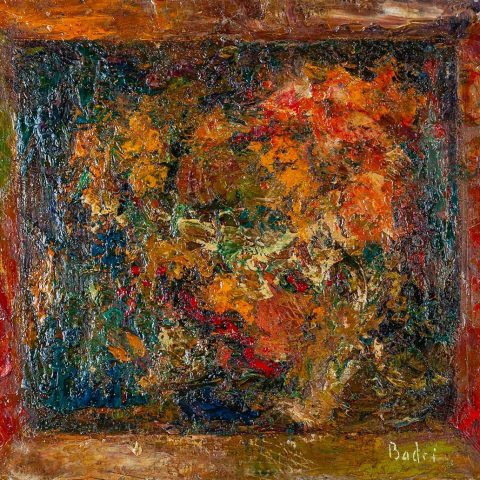 nonfigurative art badri abstract oil colorful