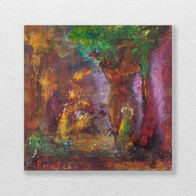 Badri original painting abstract modern art oil colors