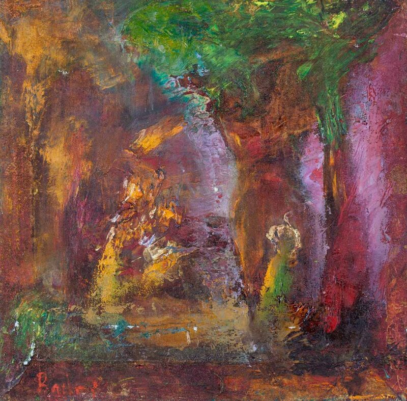 Badri original painting abstract modern art oil colors