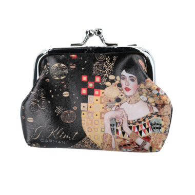Small wallet - G. Klimt, Adele Bloch-Bauer (CARMANI), 7,5cm ideal for gift and small bags, μικρο πορτοφολι τσάντας με έργο του Κλιμτ ειδανικό και οικονομικό δωρο με γουστο