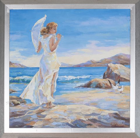 chalatova eleni, oil painting, elaiografia, pinakas zwgrafikis, eleni xalatova, klassikos pinakas, classical painting, nude painting, white sheet nude, aesthetic nude painting, gymno pinakas zwgrafikis gia krevatokamara, ballerina dancer painting, pinakas me mpalarina , sxoli xwrou pinakas zwgrafikis me xoreftria, pinakas zwgrafikis gia ekswxiki katoikia, kopela pou agnanteuei tin thalassa, girl gazing the sea oil painting for village house, gynaika me omprela stin paralia pinakas zwgrafikis gia kalokairini katoikia, gynaikeia figoura me leyka royxa