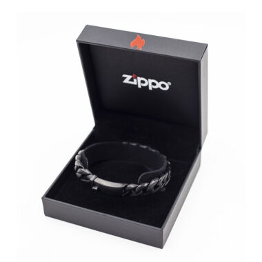 Antique Stainless Steel Chunky Curb Bracelet zippo, βραχιολι zippo χειρουργικό ατσάλι, με κούμπωμα ασφαλείας