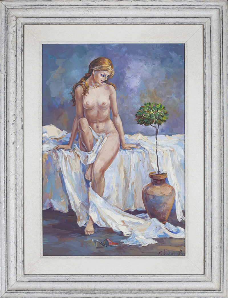 Ελενη χαλατοβα πινακας ζωγραφικης με γυμνό γυναικα, πινακας για κρεβατοκαμαρα