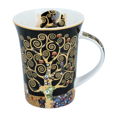 Mug - G. Klimt, The Tree of Life (CARMANI) porcelain mug gift packaging, koupa apo porselani to dentro tis zois klimt, suskeuasia dwrou