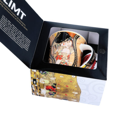 Mug - G. Klimt, Collage (CARMANI with adele the kiss, porcelain mug, koupa porselani me 3 egra tou klimt
