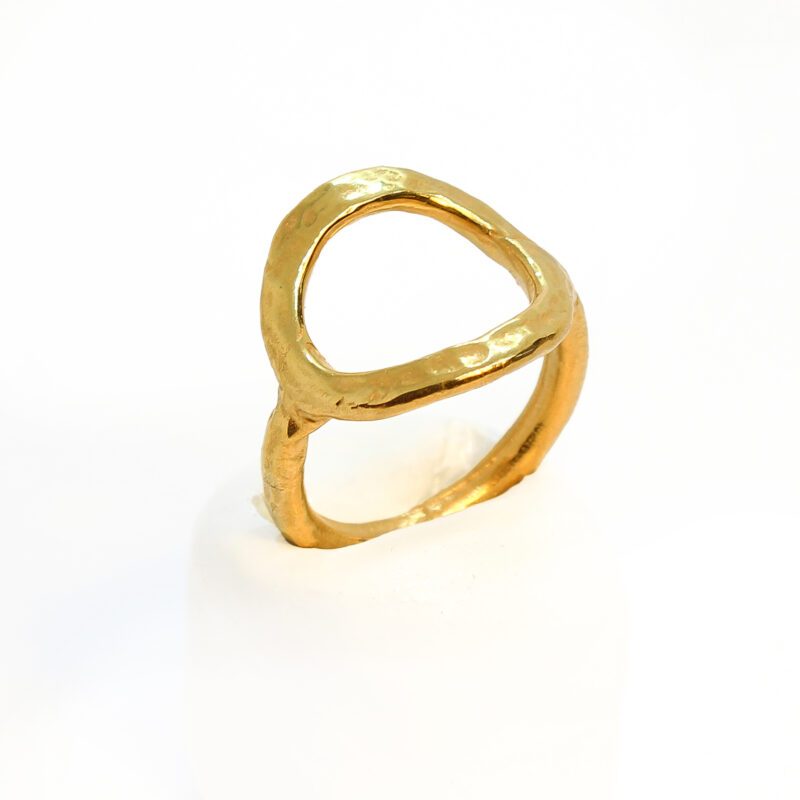 δαχτυλίδι κάρμα κλειστή γάμπα 24 επιχρυσωμένος ορειχαλκος, karma ring 24k gold plated