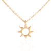 small sun necklace, 24k goldplated sunny designs handmade necklace, κολιε ήλιος 24 επιχρυσωμα ελληνικης κατασκευης χειροποίητο κοσμημα