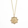 necklace armonias brass 24 gold plated circle necklace, Αρμονιας κολιέ ορειχαλκος με 24κ επιχρυσωμα χειροποιητα κοσμηματα, sunny designs