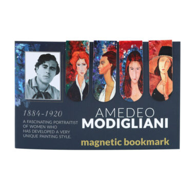 magnetic bookmarks carmani, quality gifts, δωρα τεχνης, οικονομικά δώρα,Μοντιλιάνη μαγνητικοι σελιδοδείκτες σετ με 4 τεμάχια