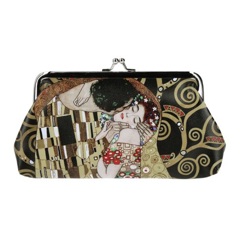 the kiss klimt large wallet carmani, megalo portofoli carmani me thema Gustav klimt to fili, oikonomiko dwro