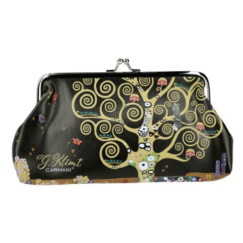 the tree of life klimt large wallet carmani, megalo portofoli carmani me thema Gustav klimt to dentro tis zwis, oikonomiko dwro, suskeuasia dwrou