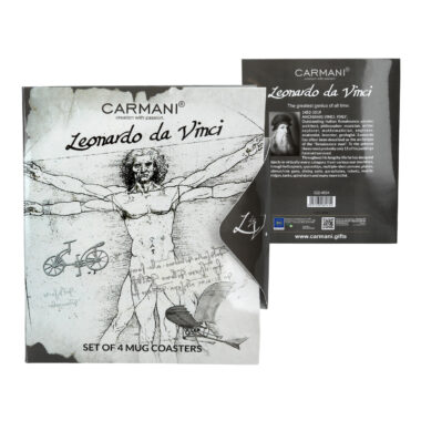 Set of 4 cork pads - L. da Vinci , souver me felo carmani