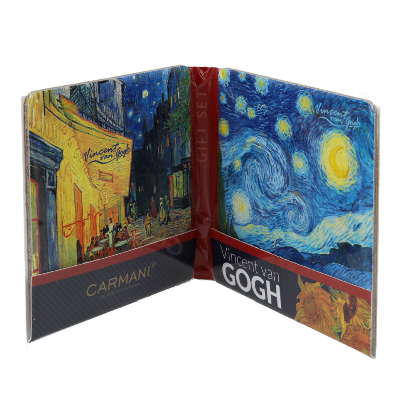 Set of 2 cork pads - V. van Gogh, The Starry Night and Cafe Terrace at Night (CARMANI