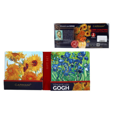 Set of 2 cork pads - V. van Gogh, Irises and Sunflowers