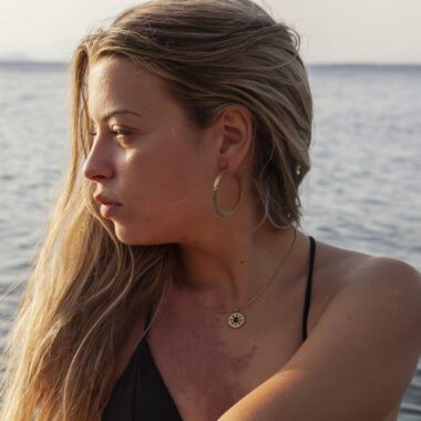 sunny designs handmade earrings hoops, χειροποίητα σκουλαρίκια μεγάλοι κρικοι, σκουλαρίκια 24κ επιχρυσωμένα