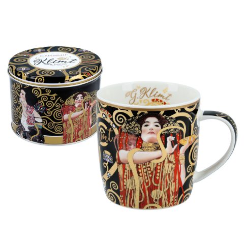 Mug in a metal tin - G. Klimt, Medicine, KOUPA 450ML KLIMT ME TSIGGINO KOUTI carmani