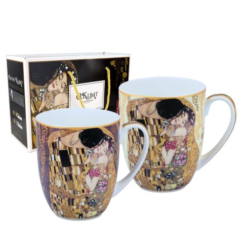 Set of 2 mugs - G. Klimt, The Kiss, 2 KOUPES SET TOU KLIMT TO FILI , carmani