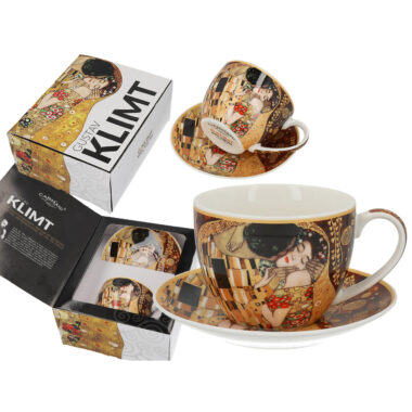 Cup and saucer - G. Klimt, The Kiss (CARMANI)