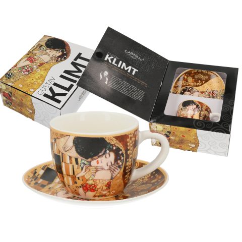 Espresso cup and saucer - G. Klimt, The Kiss carmani