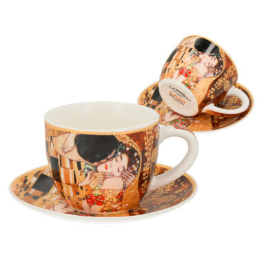 Espresso cup and saucer - G. Klimt, The Kiss carmani
