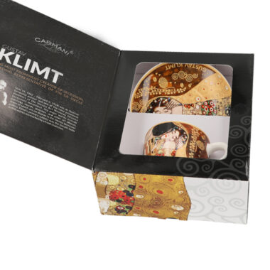 Espresso cup and saucer - G. Klimt, The Kiss carmani