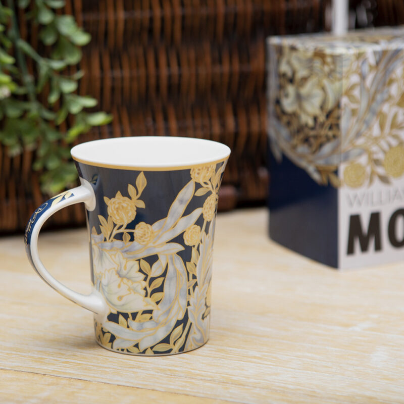 Mug - William Morris flowers, porcelain mug , koupa porselanis me louloudia