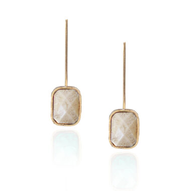 sunny designs, kontis moschato handmade earrings square earrings, χειροποίητα σκουλαρίκια τετραγωνα σκουλαρικια με βέργα κρεμαστά και πέτρα
