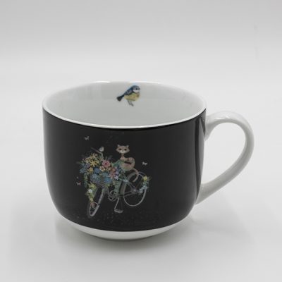 bug art porcelain mug, κουπα με γατες, κουπα μπολ, μεγαλη κουπα ιδανικη και για δημητριακά