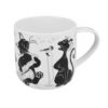 crazy cats collection mug 500ml, κούπα με γατες που παιζουν μουσικη, πορσελάνη
