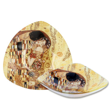 198-1132 Plate, bowl - G. Klimt, The Kiss 17x17cm μπολ με το φιλι του κλιμτ