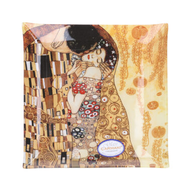 198-1231 Decorative plate - Gustav Klimt - The Kiss 25x25cm