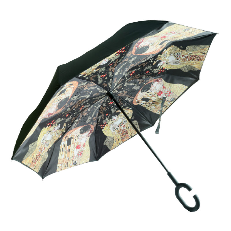 carmani Reverse-opening umbrella - G. Klimt, The Kiss + Adele Bloch-Bauer (CARMANI)