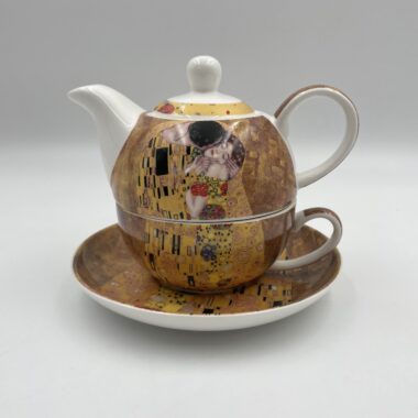 Cup & Teapot - The Kiss, Gustav Klimt, Φλιτζάνι & Τσαγιέρα - The Kiss, Gustav Klimt, δώρα τέχνης, χρήσιμα δώρα , φλιτζάνι με κούπα πορσελάνι , δωρα μοσχάτο, γκαλερί Αθήνα
