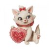 Marie with pink Heart mini figurine disney, aristocats , decorative collective disney item for gift