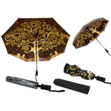 Folding umbrella, automatic - G. Klimt, The Tree of Life (design inside, CARMANI) ομπρελα το δέντρο της ζωης, ομπρελα τσάντας, σπαστή ομπρέλα, gift ideas, δωρα, μοσχάτο, χρησιμα δωρα, carmani, γκαλερί κόντη, γκαλερί μοσχάτο, σουπερ δώρο οικονομικό δώρο, δωρο με ποιότητα, δωρο τέχνης, δωρο για λατρεις τεχνης, δωρο για καλλιτέχνη