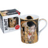 Mug Classic New - G. Klimt, The Kiss, black background (CARMANI), porcelain,κουπα το φιλι του κλιμτ πορσελάνη δωρα μοσχατο, δωρα τεχνης, δωρα για καλλιτέχνες, ειδη δωρων αθηνα, συσκευασια δωρου