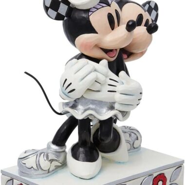 Enesco Disney Traditions by Jim Shore Mickey Minnie Mouse Christmas Stone Resin Figurine, 12 x 7.5 x 12.5 cm, Multi-Color, φιγουρα Disney Μινι και Μικυ αγκαλιά, ιδανικό δωρο για λατρεις παιδικων ταινιων και disney, συλλεκτικο αντικειμενο, για συλλεκτες disney , δωρο χριστουγεννων, δωρο αγάπης, δωρο για επέτειο, συλλεκτικο διακοσμητικό disney για τα 100 χρονια, δωρα μοσχάτο