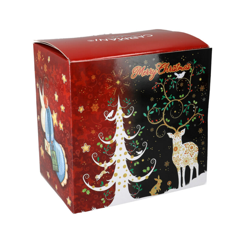 Christmas mug - deer (CARMANI), χριστουγεννιάτικη κούπα, χριστουγεννιάτικο δώρο, δωρο για τις γιορτες, κούπα πορσελάνη με συσκευασία δώρου, πανεμορφο δώρο, δωρα μοσχάτο, οικονιμικα δώρα, τέλεια δώρα, εταιρικά μοναδικά δώρα, δωρα τεχνης, δψρα για καλλιτεχνες, πορσελάνη κουπα, κουπα με ελάφι, συσκευασία δωρου , εκπληκτική συσκευασία δωρου
