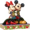 Enesco Disney Traditions by Jim Shore Mickey Minnie Mouse Christmas Stone Resin Figurine, 12 x 7.5 x 12.5 cm, Multi-Color, φιγουρα Disney Μινι και Μικυ αγκαλιά, ιδανικό δωρο για λατρεις παιδικων ταινιων και disney, συλλεκτικο αντικειμενο, για συλλεκτες disney , δωρο χριστουγεννων, δωρο αγάπης, δωρο για επέτειο
