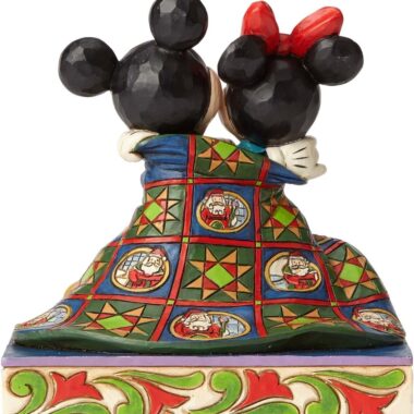 Enesco Disney Traditions by Jim Shore Mickey Minnie Mouse Christmas Stone Resin Figurine, 12 x 7.5 x 12.5 cm, Multi-Color, φιγουρα Disney Μινι και Μικυ αγκαλιά, ιδανικό δωρο για λατρεις παιδικων ταινιων και disney, συλλεκτικο αντικειμενο, για συλλεκτες disney , δωρο χριστουγεννων, δωρο αγάπης, δωρο για επέτειο