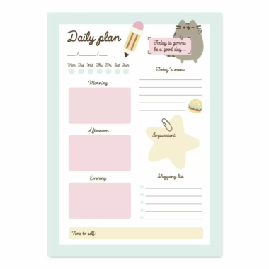 PUSHEEN Foodie Collection, planner , cat, pusheen, to do, notes, diary