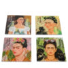 "Elevate your table setting with the 'Set of 4 Glass Coasters - F. Kahlo (CARMANI).' These stylish square-shaped mug coasters feature paintings inspired by Frida Kahlo. Crafted from easy-to-clean glass with stable silicon underneath, they showcase a unique design and meticulous workmanship. Sized at 10.5x10.5cm, these coasters accentuate the design of every interior." "Αναβαθμίστε τη διακόσμηση του τραπεζιού σας με το 'Σετ 4 Γυάλινα Ποτήρια - F. Kahlo (CARMANI).' Αυτά τα στυλάτα τετράγωνα υποκοριστήρια για φλυτζάνια παρουσιάζουν έργα ζωγραφικής εμπνευσμένα από τη Frida Kahlo. Κατασκευασμένα από εύκολα καθαριζόμενο γυαλί με σταθερή σιλικόνη κάτω από το γυαλί, αναδεικνύουν ένα μοναδικό design και προσεγμένη εργασία. Με διαστάσεις 10,5x10,5εκ., αυτά τα υποκοριστήρια αναδεικνύουν τον σχεδιασμό κάθε εσωτερικού χώρου."