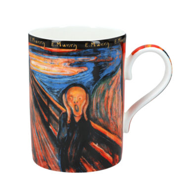 "Elevate your coffee routine with our 'The Scream' Mug by Carmani, crafted from excellent porcelain with a 380ml capacity. Perfect for art enthusiasts, this mug screams eloquence and encourages you to savor another hot drink." "Αναβαθμίστε τη ρουτίνα του καφέ σας με το 'The Scream' Mug από τη Carmani, κατασκευασμένο από εξαιρετική πορσελάνη με χωρητικότητα 380ml. Ιδανικό για λάτρεις της τέχνης, αυτό το κούπ screams ευφυΐα και σας παροτρύνει να απολαύσετε έναν ακόμη ζεστό ποτό."