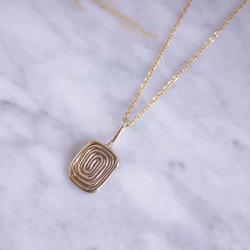 Square Spiral necklace | Sunny Designs - Image 3